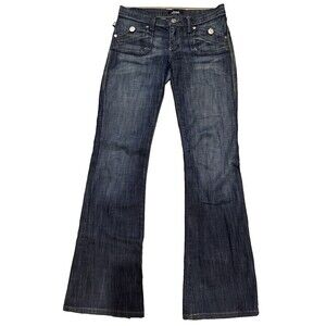 Rock and Republic Boot Cut Jeans Vintage Size 27 Dark Blue Denim Women's Y2K